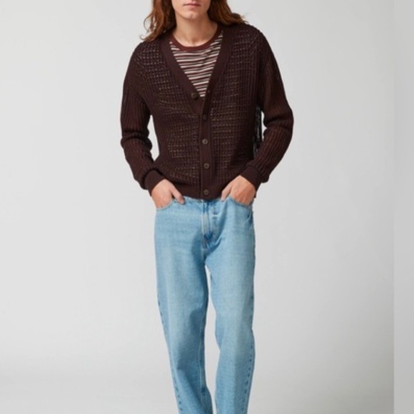 Urban Outfitters BDG Unisex Beach Cardigan NWOT in Brown - Picture 3 of 9